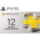 PLAYSTATION PLUS ESSENTIAL 12 MONTHS PS5 ACCOUNT